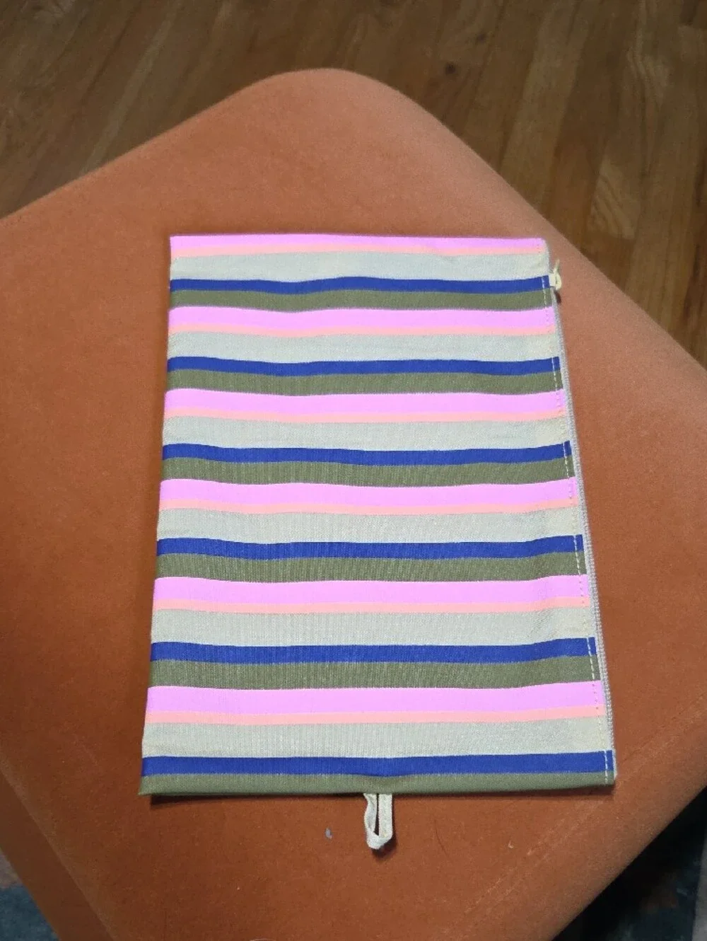 BAGGU Large Flat Pouch - Candy Shop Stripes